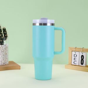 40oz <b>Car</b> Travel H2.0 Handle Tumbler Vacuum <b>Mug</b> Lid Straw Non-Slip Base ODM OEM Custom Brand - Product Image 2