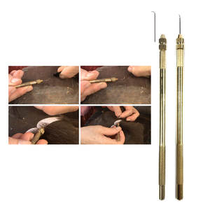 Игла для изготовления париков, иглы для париков с медной ручкой, вентиляционные иглы для париков на сетке - Product Image 5