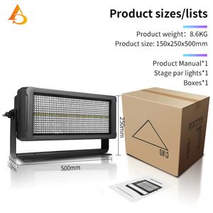 Luz Estroboscópica LED RGBW Profesional AICPOSE, Resistente al Agua, para Festivales y Fiestas, DMX512, para Exteriores - Product Image 6