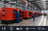Groupe électrogène diesel silencieux Baudouin, direct usine, 18KVA 37.5KVA 50KVA 400V/480V 50/60Hz, ATS en option, pour usage industriel