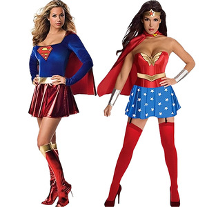 Disfraz de Halloween de la Princesa <span class=keywords><strong>Supergirl</strong></span> para Mujer, Vestido con Componentes de Traje y Diseño de Corsé - Product Image 3