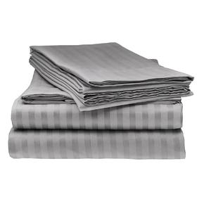 300スレッドカウントロングステープルプレミアムコットンサテン織りサテンストライプホテル寝具用100% エジプト綿生地 - Product Image 2