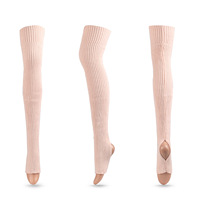 Guêtres longues en tricot pour femmes, 75 cm, personnalisables avec logo, douces, pour la danse classique, vente en gros