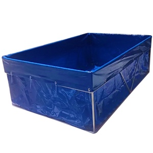 Bassin carré hors sol 10000L pour l'élevage de poissons (silure, tilapia), crevettes et aquaculture en jardin - Product Image 1