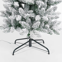 Arbre de Noël artificiel blanc géant SHUANGYUAN pour intérieur, avec support, LED, en PVC, avec lumières, arbre de Noël de Yiwu, Albero Di Natale