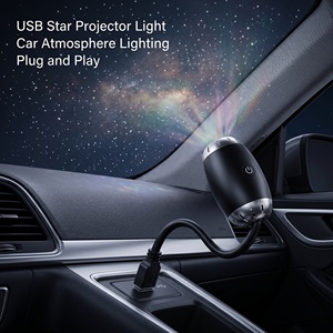 โปรเจคเตอร์กาแล็กซี่ขนาดเล็ก โปรเจคเตอร์ดาวแบบ USB โคมไฟกลางคืน แสงดาวระยิบระยับ โคมไฟสร้างบรรยากาศ ดีไซน์ทันสมัยเรียบง่าย สำหรับห้องนอนช่วยให้นอนหลับ - Product Image 1