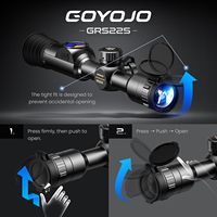 Lunette de vision thermique GOYOJO GRS225, haute résolution, vision nocturne infrarouge, plusieurs réticules, étanche, pour la chasse en extérieur