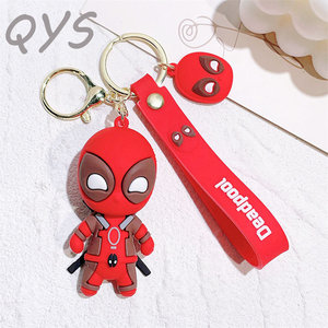 Llavero de PVC 3D con Personaje de Dibujos Animados QYS, Estilo Superhéroe Guerrero Espacial, Anillo de Goma para Llaves, Adorno para Bolsa, Regalo - Product Image 3