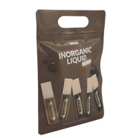 Sachet Doypack Marron Personnalisé Imprimé Mat avec Fermeture Ziplock et Poignée Découpée
