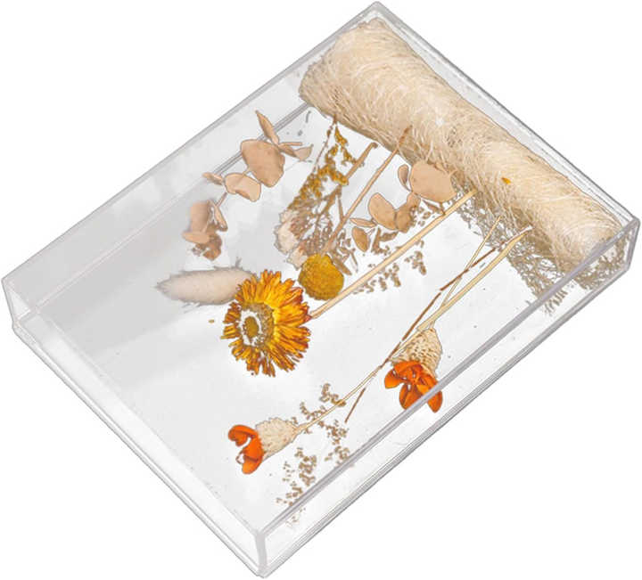 Clear Acrylic Pull-out Flower Gift Box for Dried Flowers, OEM Available