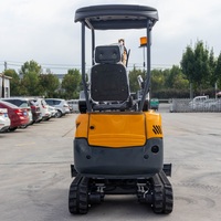 Mini-excavatrice compacte de 1,5 tonne de fournisseur chinois avec moteur Yanmar, flèche pivotante et cabine pour la construction
