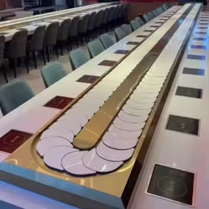 สายพานลำเลียงซูชิแบบขับเคลื่อนด้วยเซลล์เชื้อเพลิงไฮโดรเจนแบบกำหนดเองพร้อมสายพานลำเลียงซูชิไฟฟ้า - Product Image 3