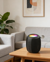 Altavoz Inalámbrico RGB para Exteriores 2026, Pantalla Xinvo, Control por Voz, Luz LED Intermitente para Computadora y Teléfono Móvil