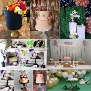 Base para Pastel de Metal Grabada Personalizada para Bodas, Banquetes y Eventos Formales, Centro de Mesa para Postres - Product Image 4