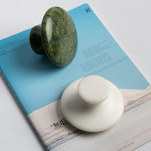 बड़े हरे जेड मशरूम पत्थर मालिश उपकरण 9 सेमी प्राकृतिक जुमा ने चेहरे शरीर विरोधी झुर्रियों वाले गर्म/ठंडे चिकित्सा थोक - Product Image 4