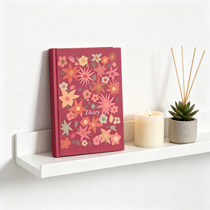Diario con Diseño Floral, Tamaño A5, Cubierta de Papel, Encuadernación Cosida, Cuadernos con Estilo Impreso - Product Image 2
