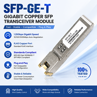 1000Base-T Bakır SFP Modülü 10/100/1000Mbps RJ45 Ethernet SFP Alıcı-Verici Modülü Birden Fazla Markayla Uyumlu