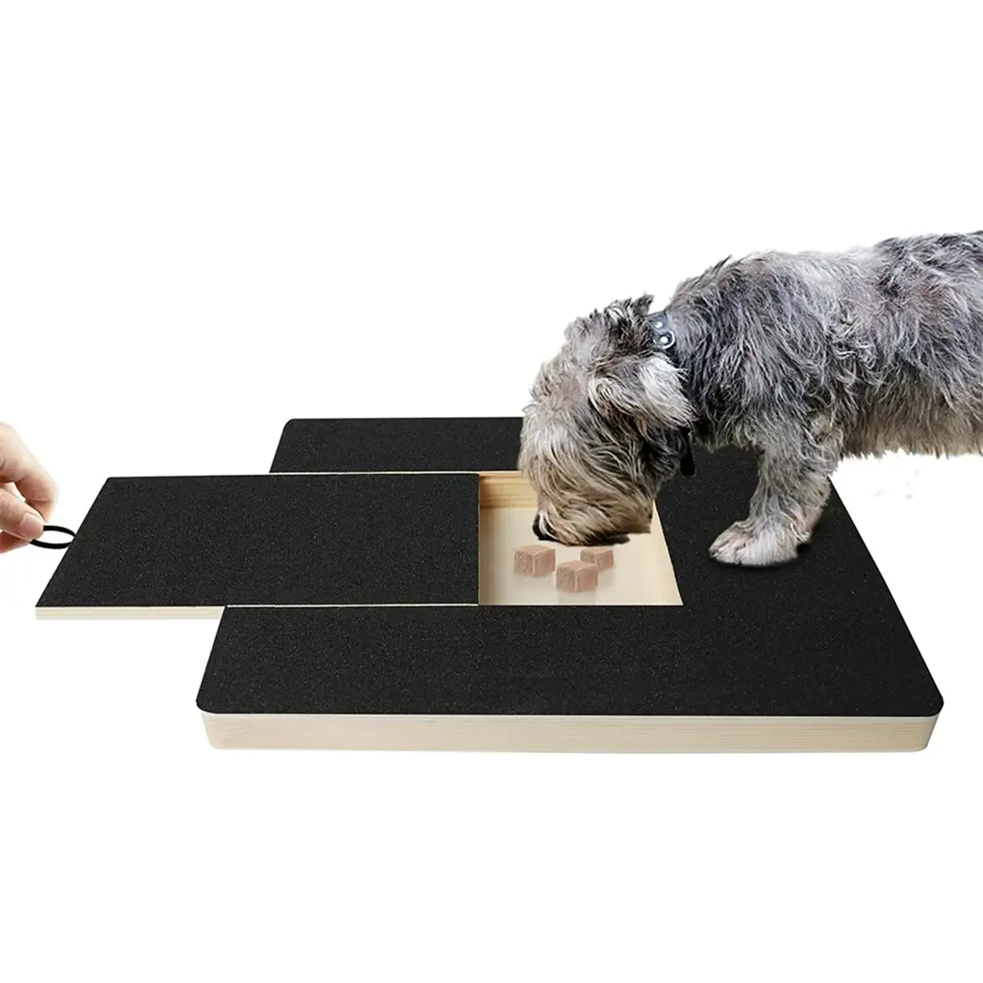 Bamboo Dog Scratch Pad For Nails With Treat Box Snack Box Board File Grinding Trainer Safe And Effective
