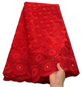 Dentelle de voile <span class=keywords><strong>suisse</strong></span> simple pur coton 5yards tissu de dentelle <span class=keywords><strong>suisse</strong></span> africaine tissu de dentelle de fête - Product Image 1