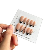 Vente flash - Ongles press-on à la française réutilisables - Faux ongles à couverture complète - Livraison rapide