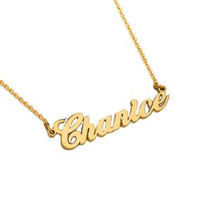 Collana <span class=keywords><strong>con</strong></span> <span class=keywords><strong>nome</strong></span> personalizzato 2020 per le donne Personalizzato in acciaio inox <span class=keywords><strong>girocollo</strong></span> <span class=keywords><strong>con</strong></span> placcatura in oro ciondolo e catena regalo per gli amici - Product Image 2