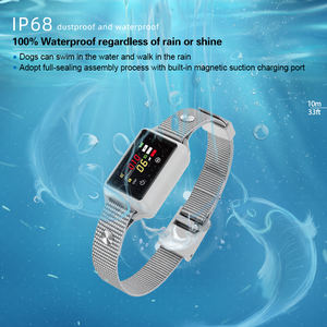 최고의 품질 충전식 전자 터치 스크린 개 충격 훈련 칼라 나무 껍질 중지 진동 강아지 훈련 짖는 칼라 - Product Image 3