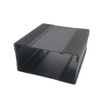 Kotak kontrol PC Mini ekstrusi aluminium CNC penutup instrumen elektronik pemasok daya anoda ukuran kustom