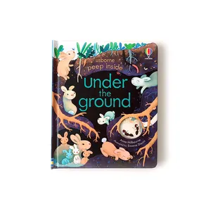 מותאם אישית תחת ספר מוקפץ קרקע לילדים 3d ספר תמונת מצב קשה ספר סיפורים רבים עבור תינוק