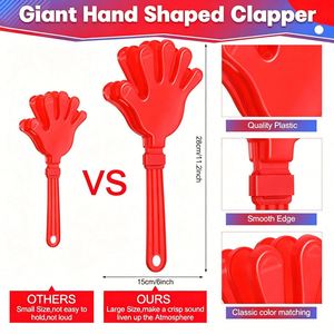 Aplaudidores de Mano de Plástico Coloridos con Logotipo Personalizado, Generador de Ruido, Palos de Aplauso LED Promocionales para Eventos Deportivos y Conciertos - Product Image 2