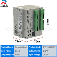Baru Asli DVP20SX211R PLC Programmable Controller DVP20SX211T DVP20SX211S 20 titik IO 24VDC Modul CPU Host