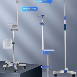 Stand Infus Medis IV Stand Penyangga Cairan Intravena yang Dapat Disesuaikan, Portabel, Nyaman, dan Tahan Lama - Product Image 5