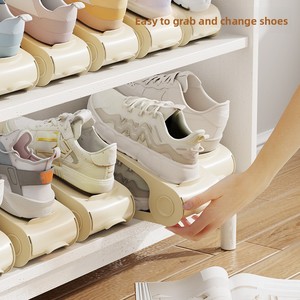 Zapatero Plegable Ajustable de Plástico de Doble Capa <span class=keywords><strong>para</strong></span> Dormitorio con Almacenamiento <span class=keywords><strong>para</strong></span> Zapatillas y <span class=keywords><strong>Zapatos</strong></span> - Product Image 2