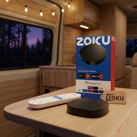 Boîtier TV portable ZOKU C5 RK3518 Quad-core Android 14.0, prend en charge la 4K, télécommande vocale BT, home cinéma, prix d'usine