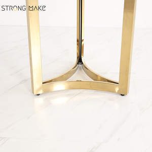 โต๊ะอาหารหรูหราสไตล์สแกนดิเนเวียน ท็อปกระจก โมเดิร์น หรูหรา โต๊ะรับประทานอาหารครบชุด โต๊ะรับประทานอาหารหินอ่อนร่วมสมัย - Product Image 5