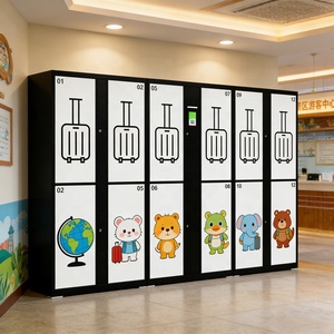 Casier de dépoussiérage et de dépoussiérage des bagages XinJu avec reconnaissance faciale et contrôle de température pour hall d'entreprise - Product Image 6