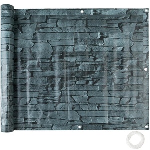 Topseller Schiefer-Sichtschutzwand mit Doppeldruck, 450g/m², 0,75m x 6m, PVC Balkonverkleidung als Sichtschutz für Balkondekoration - Product Image 2