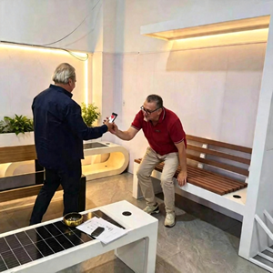 Banco Solar Inteligente para Exteriores, Impermeable, con Carga Rápida USB, Luz LED, para Jardín, Parque, Calle Pública, Mobiliario Inteligente - Product Image 5