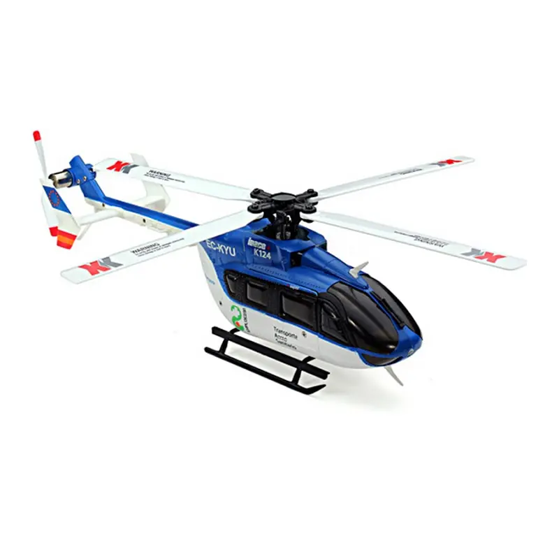 Wltoys-helicóptero teledirigido K124, modelo sin escobillas, juguete 3D, 6 CANALES