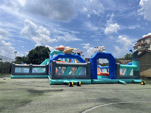 JOYFUL FUN Château gonflable géant pour l'extérieur, <span class=keywords><strong>trampoline</strong></span> géant, aire de jeux gonflable, parc de trampolines à thème - Product Image 5