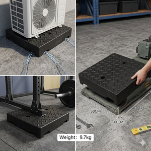 Rampe de seuil industrielle <span class=keywords><strong>en</strong></span> caoutchouc, plate, antidérapante, <span class=keywords><strong>pour</strong></span> trottoir, bloc de rampe portable, pont de passage <span class=keywords><strong>pour</strong></span> fauteuil roulant, <span class=keywords><strong>pour</strong></span> entrée et trottoir - Product Image 4