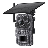 Caméra solaire 4G avec batterie, vision nocturne 2K 3MP, détection de mouvement PIR, IP66, caméra de chasse pour la faune, vision nocturne, GPS intégré