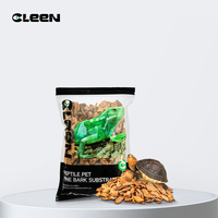 Substrat en écorce de pin Cleen 4L, matériau de paillis naturel pour reptiles, amphibiens, tortues et terrariums de lézards
