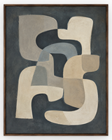 Peinture murale sur toile abstraite géométrique moderne bleu-gris de qualité supérieure vintage pour la décoration du salon, du bureau, du hall d'hôtel