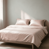 Parure de lit en fibre de Lyocell, anti-rides, soyeuse et lisse, housse de couette de qualité supérieure