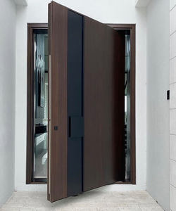 Nordi, puertas de madera maciza pivotantes modernas personalizadas, <span class=keywords><strong>entrada</strong></span> de Villa abatible giratoria para hoteles, compensación de eje <span class=keywords><strong>central</strong></span> para uso en interiores - Product Image 3