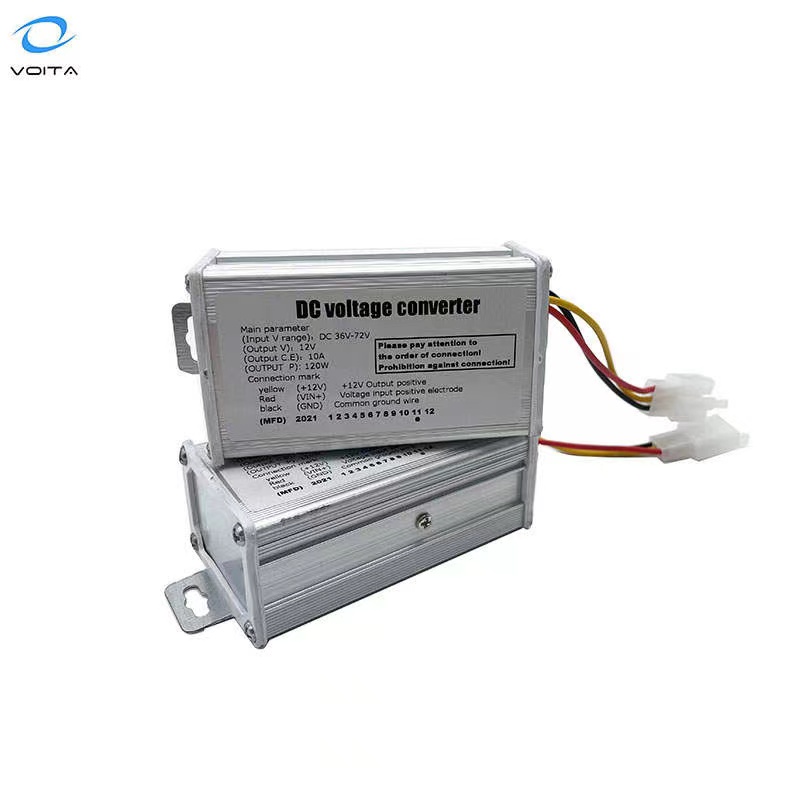 36v/48v/60v/72v/84v/90v to 12v 10a DC-DC step down power converter