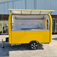 Chariot à grande capacité, ensemble de remorques à chariot, conteneur de voyage mobile personnalisé en usine, chariot à fruits pour restaurant