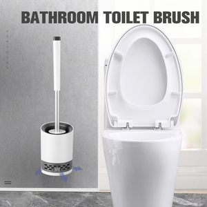 Masthome Plastic Household Wall Mounted Modern <strong>Silicone</strong> Bowl Cleaning TPR <strong>Toilet</strong> <strong>Brush</strong> with Holder Set - Product Image 3
