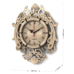 Giá rẻ nhà máy bán laser cắt gỗ 3D Câu Đố bàn/Đồng hồ treo tường Owl Deer đầu hình dạng thủ công Quà tặng khuyến mãi - Product Image 4