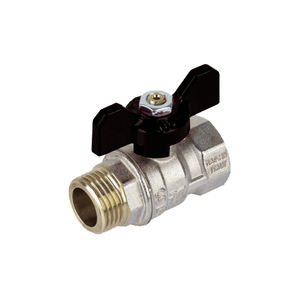 Robinet à boisseau sphérique Mistral 1 pouce DN 23.5 PN 30 à poignée papillon standard pour systèmes de plomberie - Product Image 1